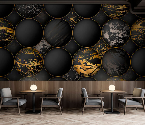 Elegáns gömbök fémes fröccsenésekkel Elegáns gömbök fémes fröccsenésekkel