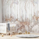 Fotótapéta Egy csapat szarvas az erdőben