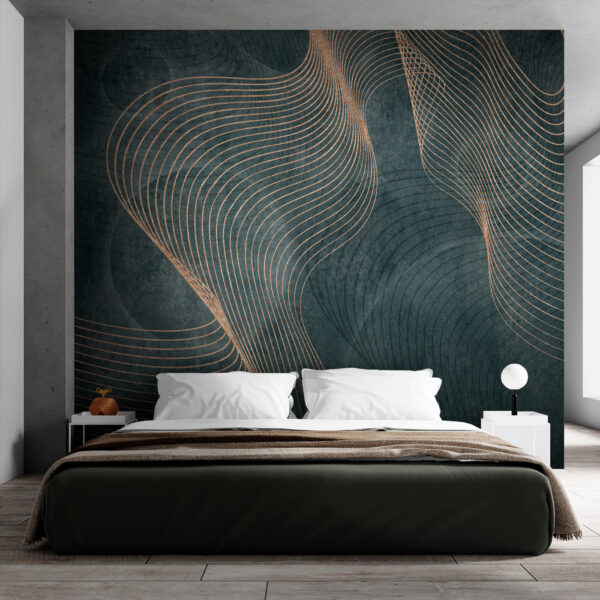 Fluid lines on a textured canvas Fluid lines on a textured canvas