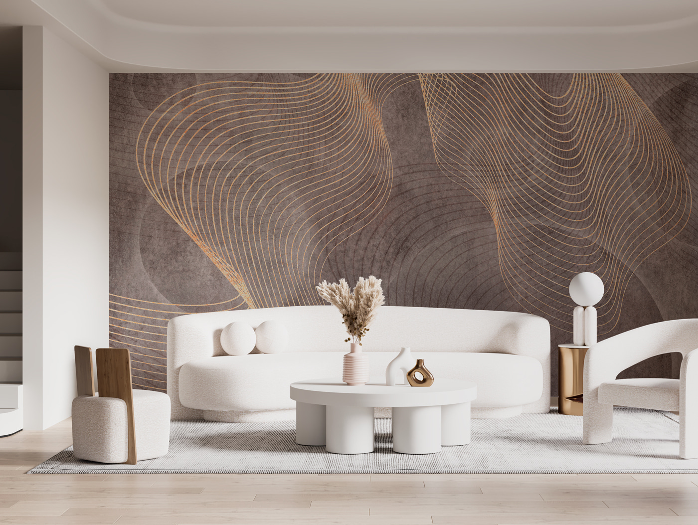 Elegant lines on textured background Elegant lines on textured background