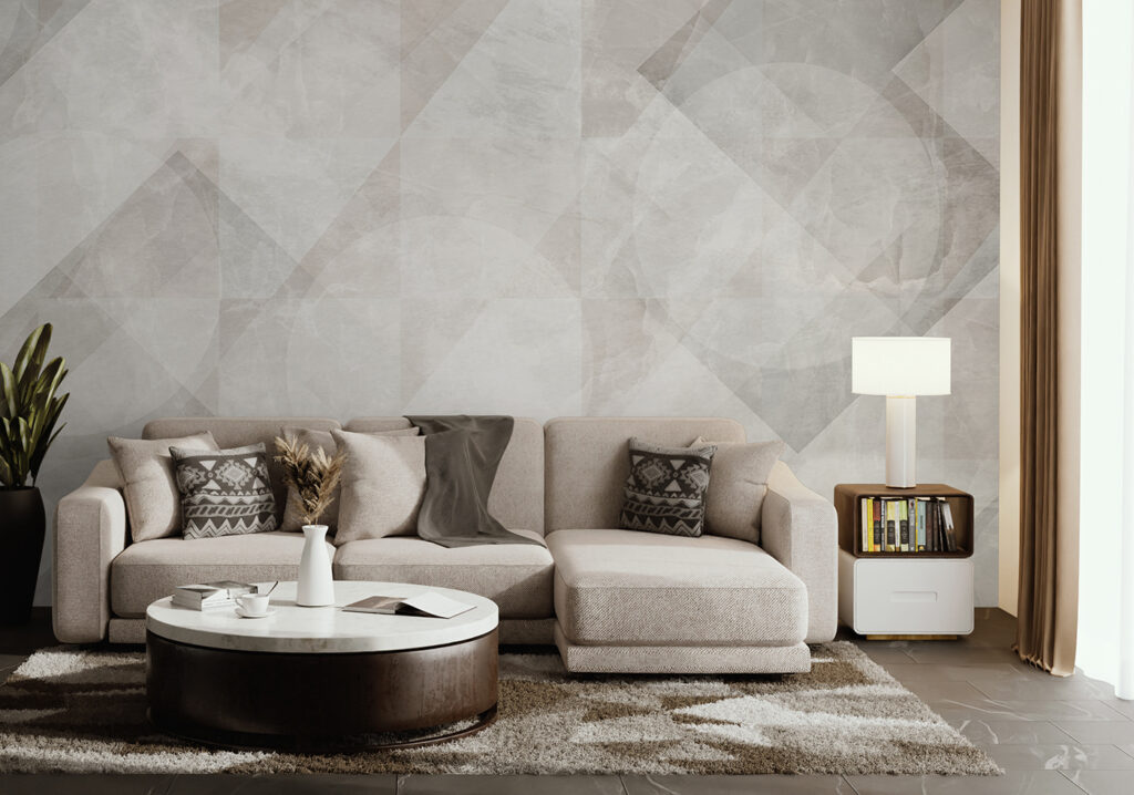 White and grey background
