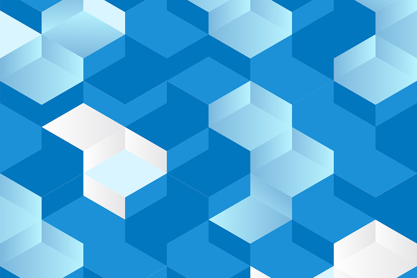 Blue and white cubes Blue and white cubes