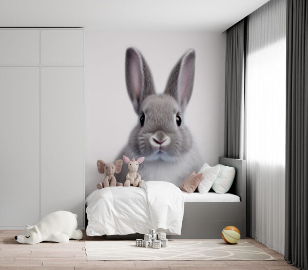 Aranyos nyúl nagy, kifejező szemekkel. Aranyos nyúl nagy, kifejező szemekkel.