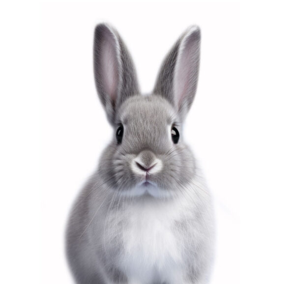 Aranyos nyúl nagy, kifejező szemekkel. Aranyos nyúl nagy, kifejező szemekkel.