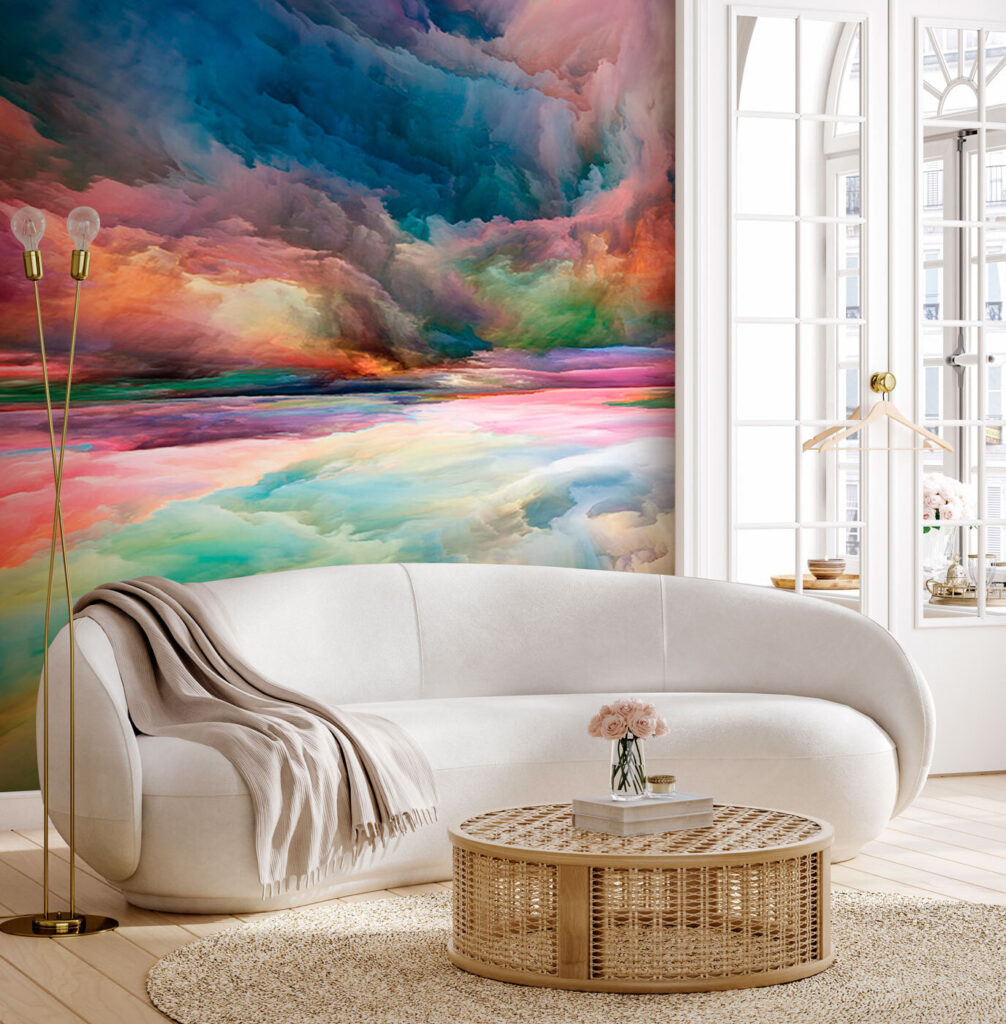 Colorful clouds in the sky Colorful clouds in the sky