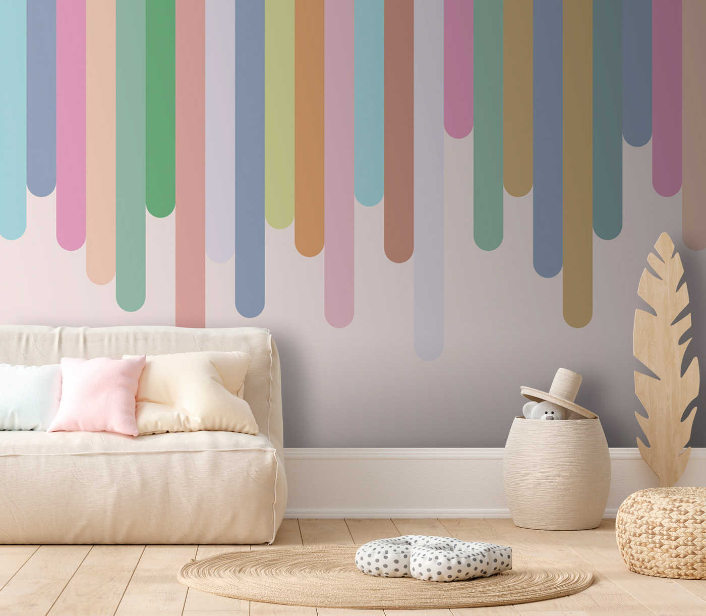 Colorful vertical lines on a white background Colorful vertical lines on a white background