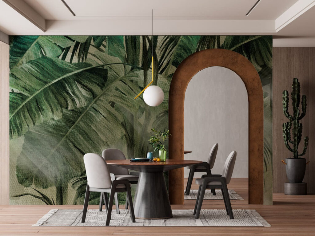 Lush foliage bathed in soft light