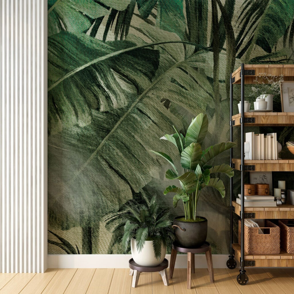 Lush foliage bathed in soft light