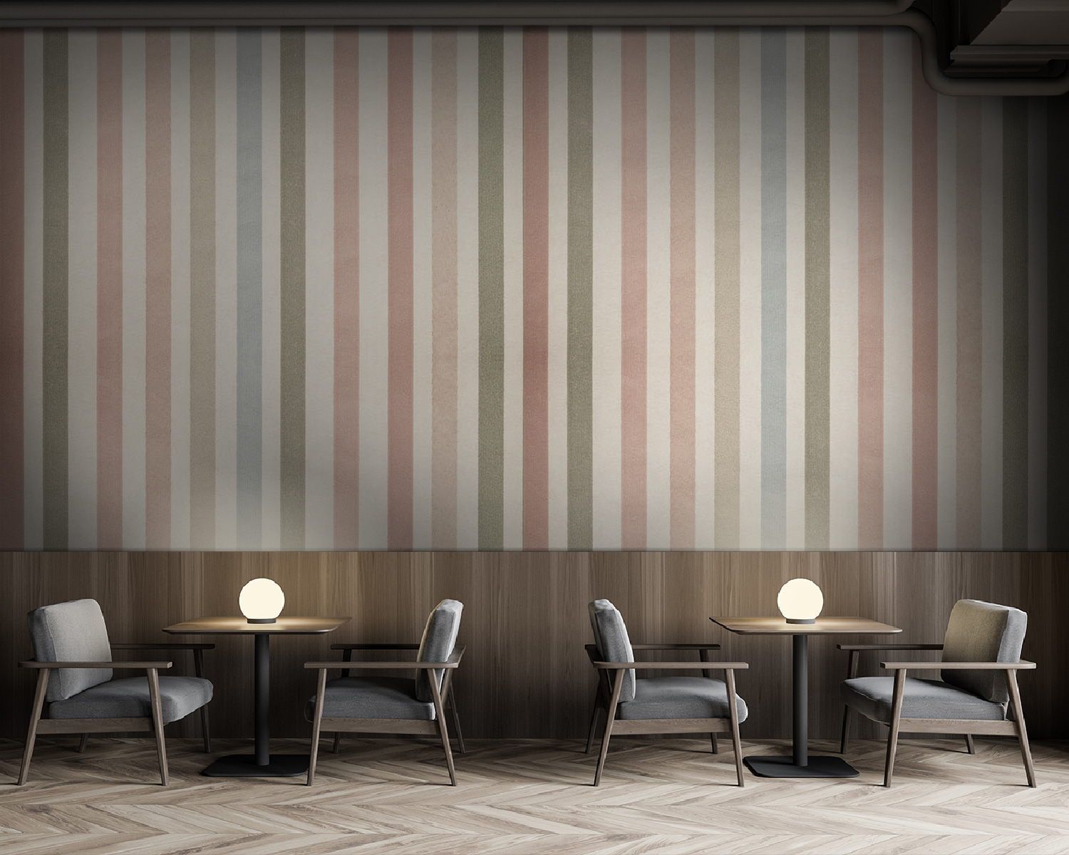 Soft pastel striped pattern design