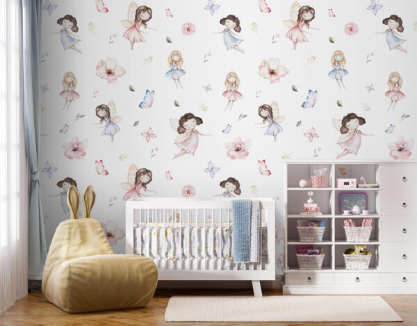 Pattern of fairies and butterflies Pattern of fairies and butterflies