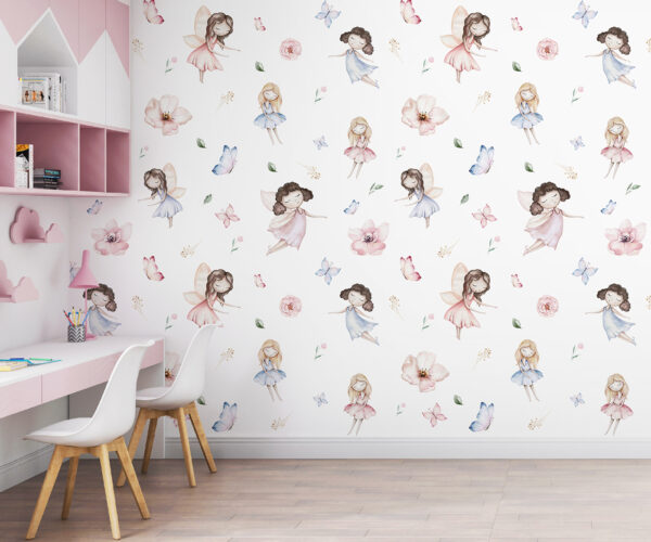 Pattern of fairies and butterflies Pattern of fairies and butterflies