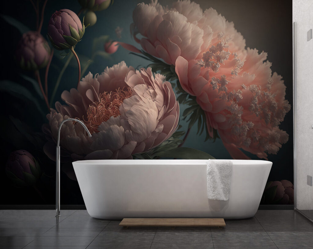 Delicate peonies in soft colors Delicate peonies in soft colors