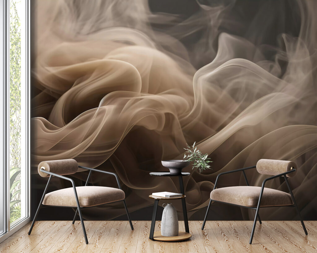 Flowing wisps of soft, muted hues