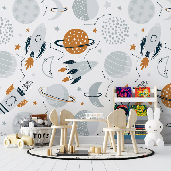 Bolygók és rakéták mintája Bolygók és rakéták mintája