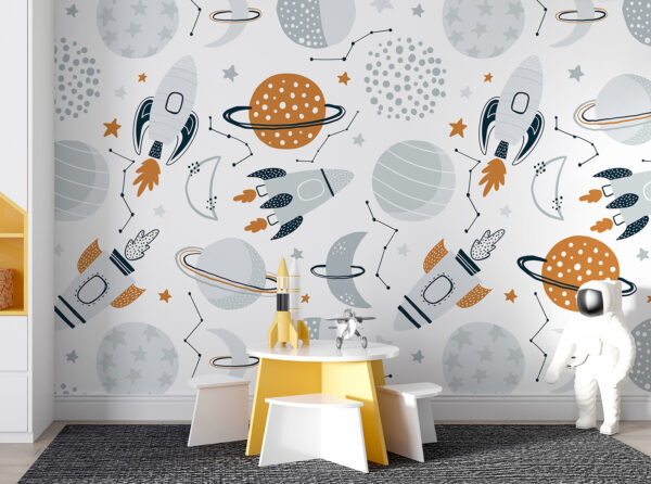 Bolygók és rakéták mintája Bolygók és rakéták mintája