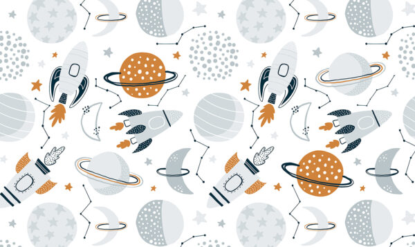 Bolygók és rakéták mintája Bolygók és rakéták mintája