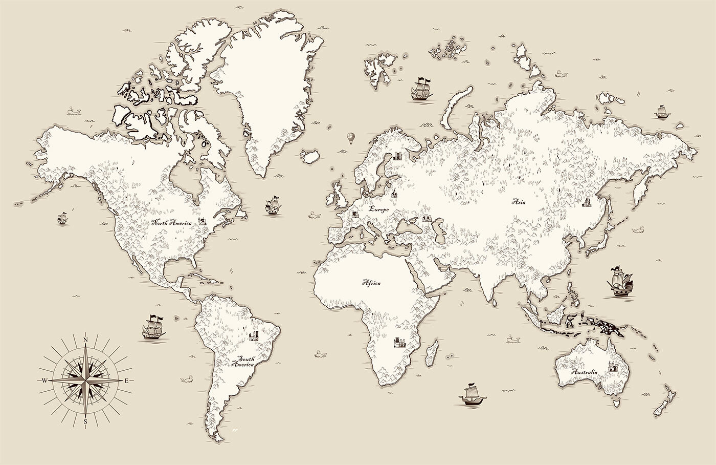 Map of the world Map of the world