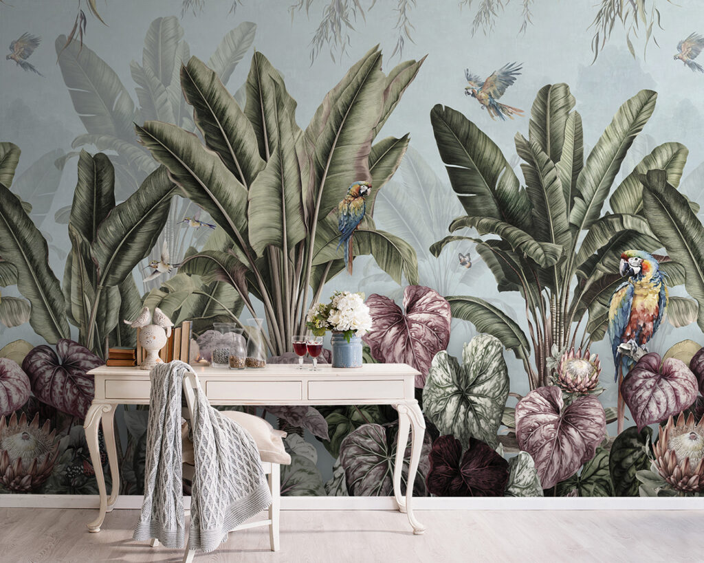 Tapéta trópusi növényekkel és madarakkal u96259pig5 1024x819 - Tapéta trópusi növényekkel és madarakkal - tegory