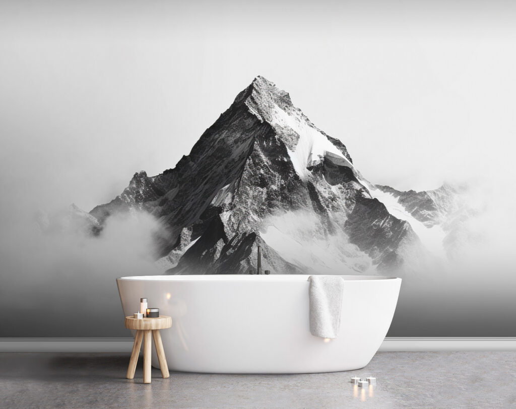 Mountain with snow on top Mountain with snow on top