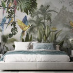 Fotótapéta Madárcsoport az erdőben