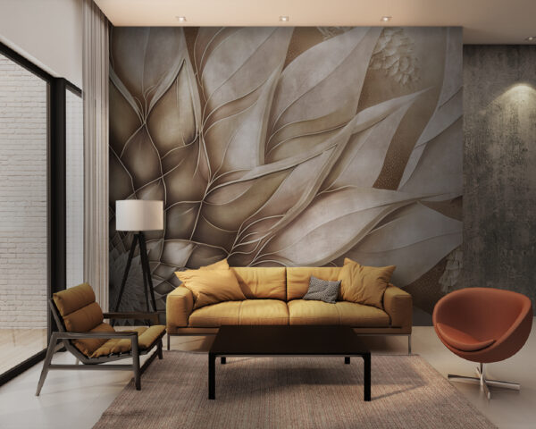 Fotótapéta Fotótapéta Elegáns, áramló szirmokból álló dizájn (Cikkszám: u95647)