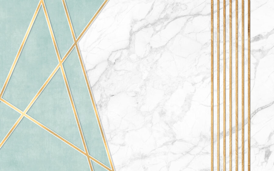 Fotótapéta Elegáns menta és márvány design - Image 7