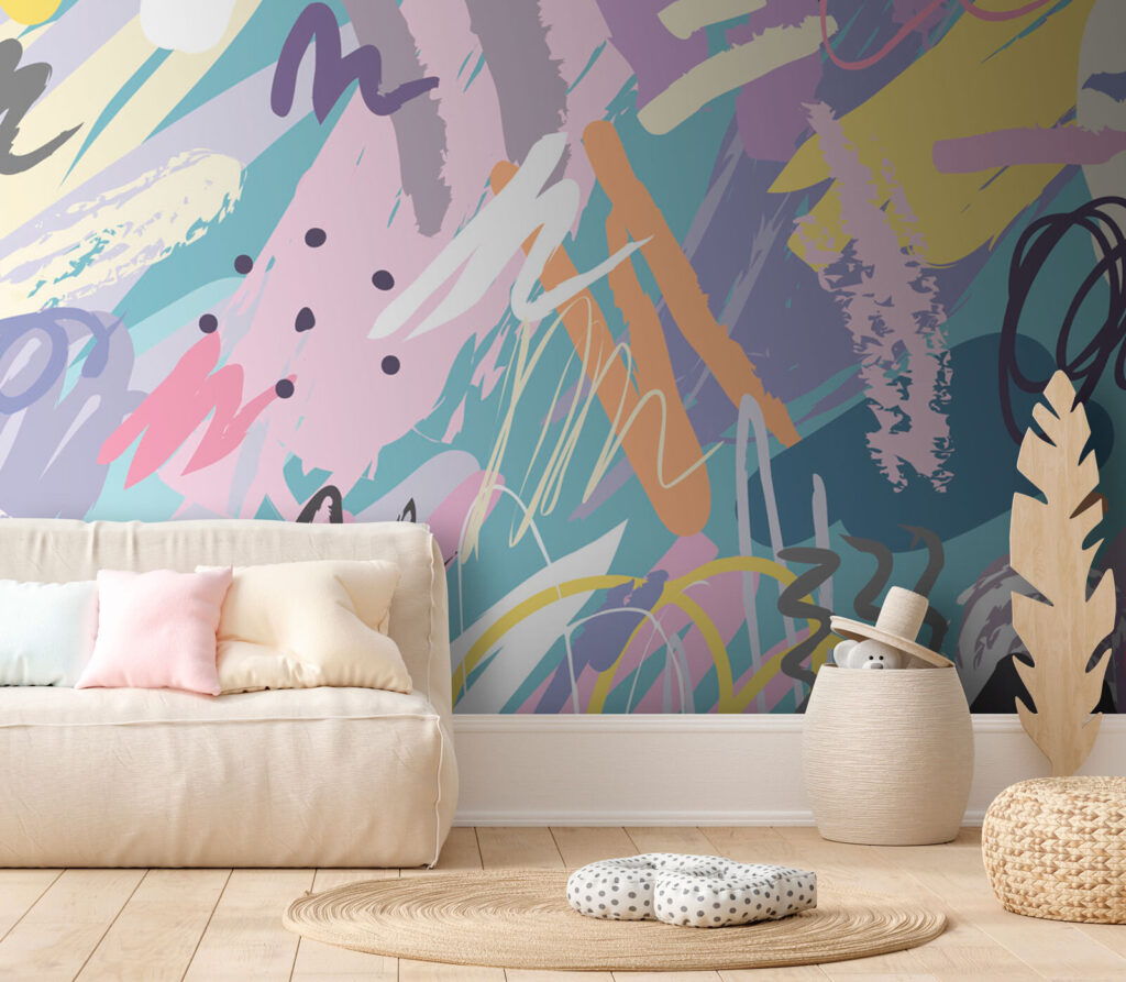 Colorful paint splashes Colorful paint splashes