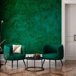 Fotótapéta Zöld fal durva felülettel