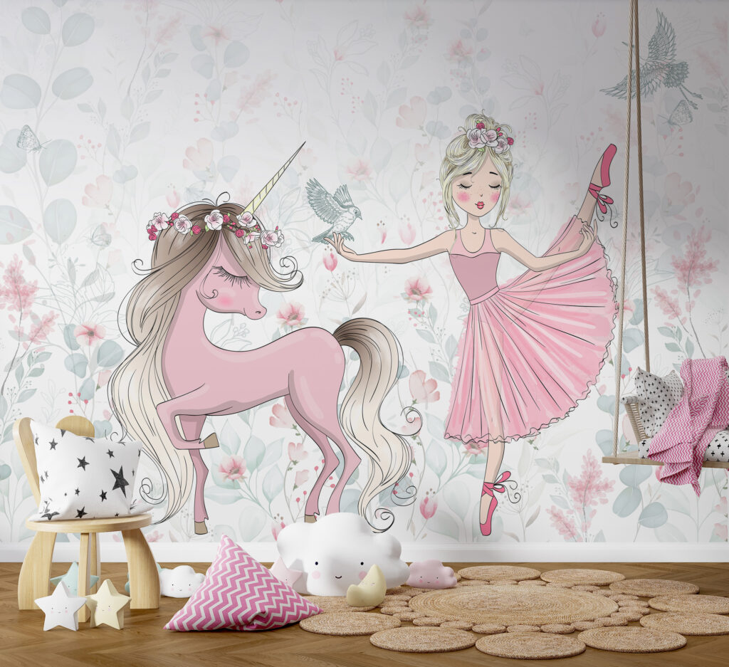 Unicorn and a girl Unicorn and a girl