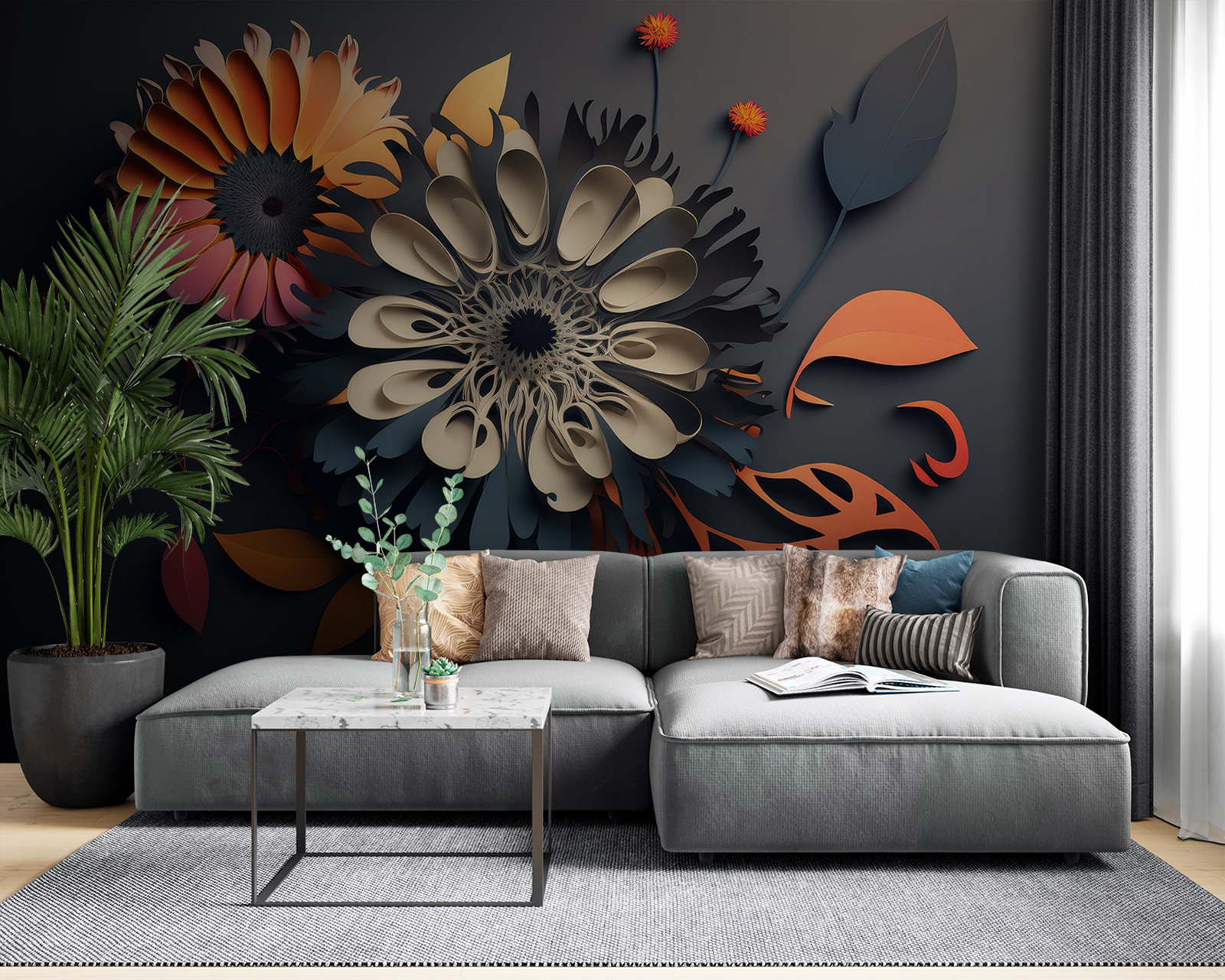 u94976pig53m - Egy papírból kivágott virágok - tegory