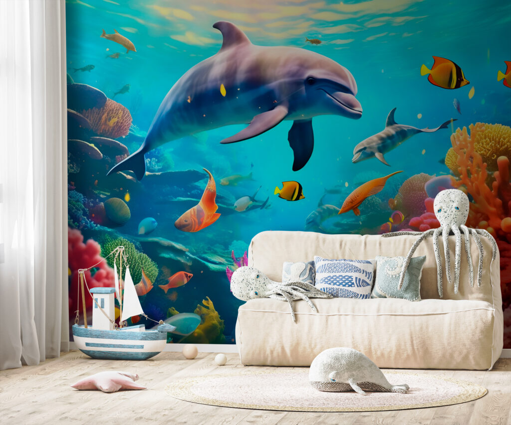 u94773pir2 1024x853 - Delfin úszik egy korallzátonyban - tegory