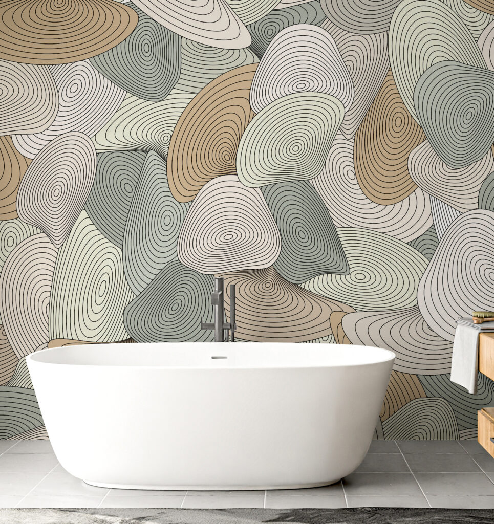 Pattern of spirals and lines Pattern of spirals and lines