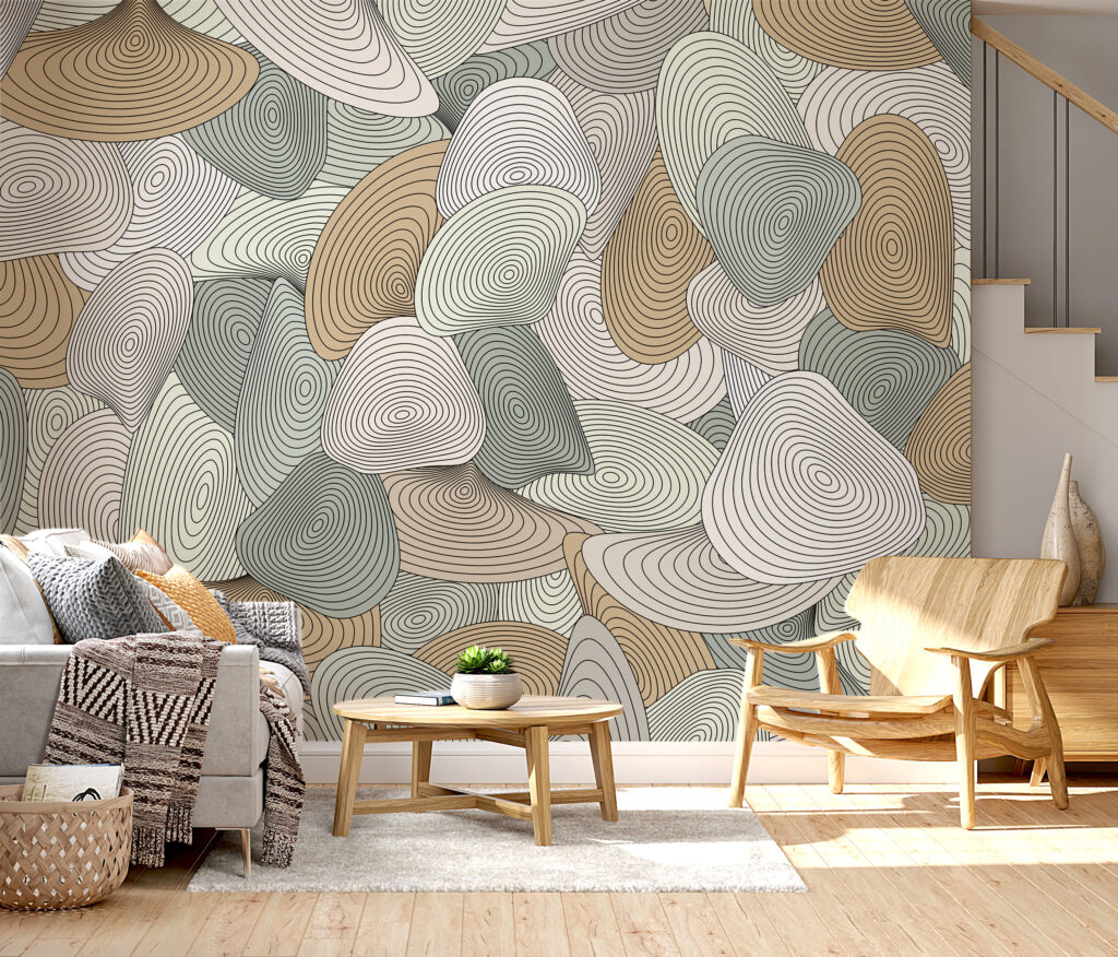 Pattern of spirals and lines Pattern of spirals and lines