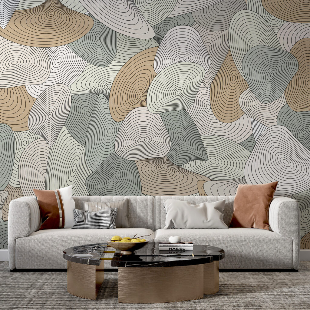 Pattern of spirals and lines Pattern of spirals and lines