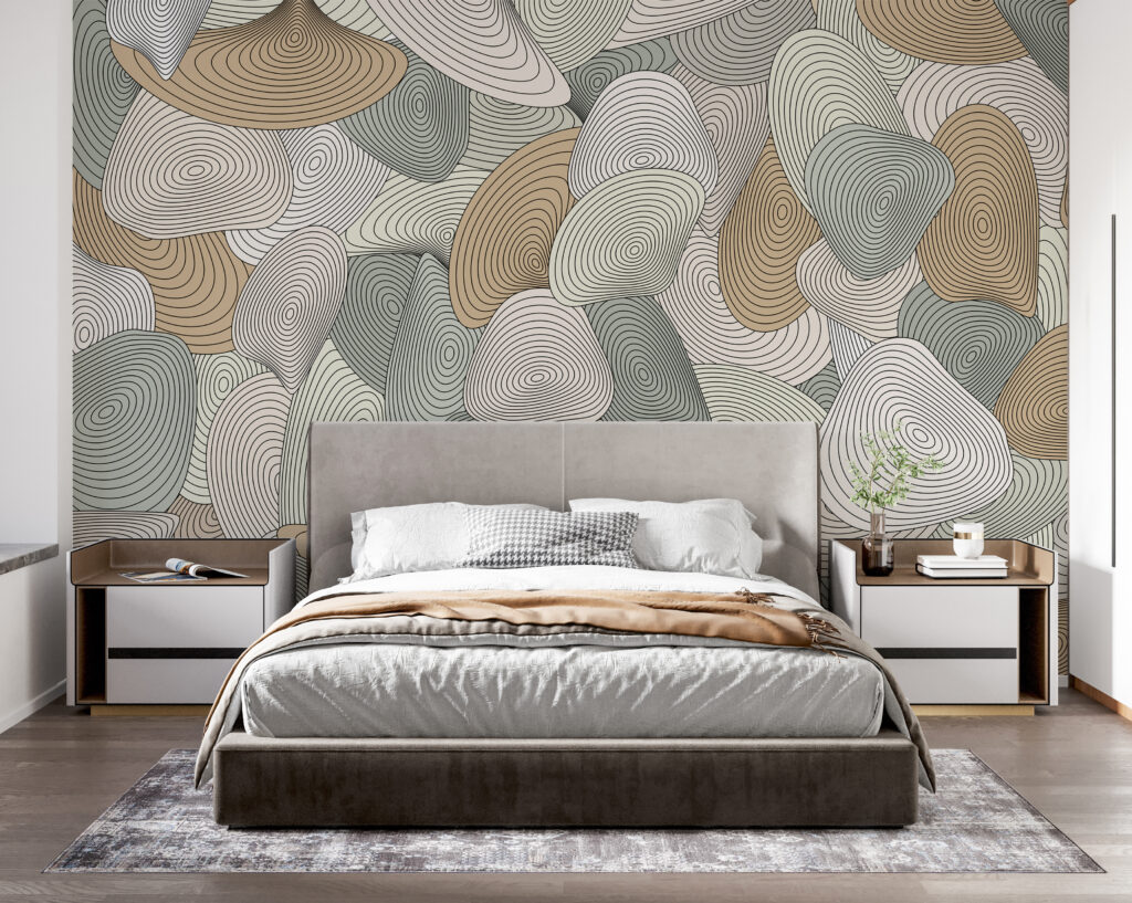 Pattern of spirals and lines Pattern of spirals and lines