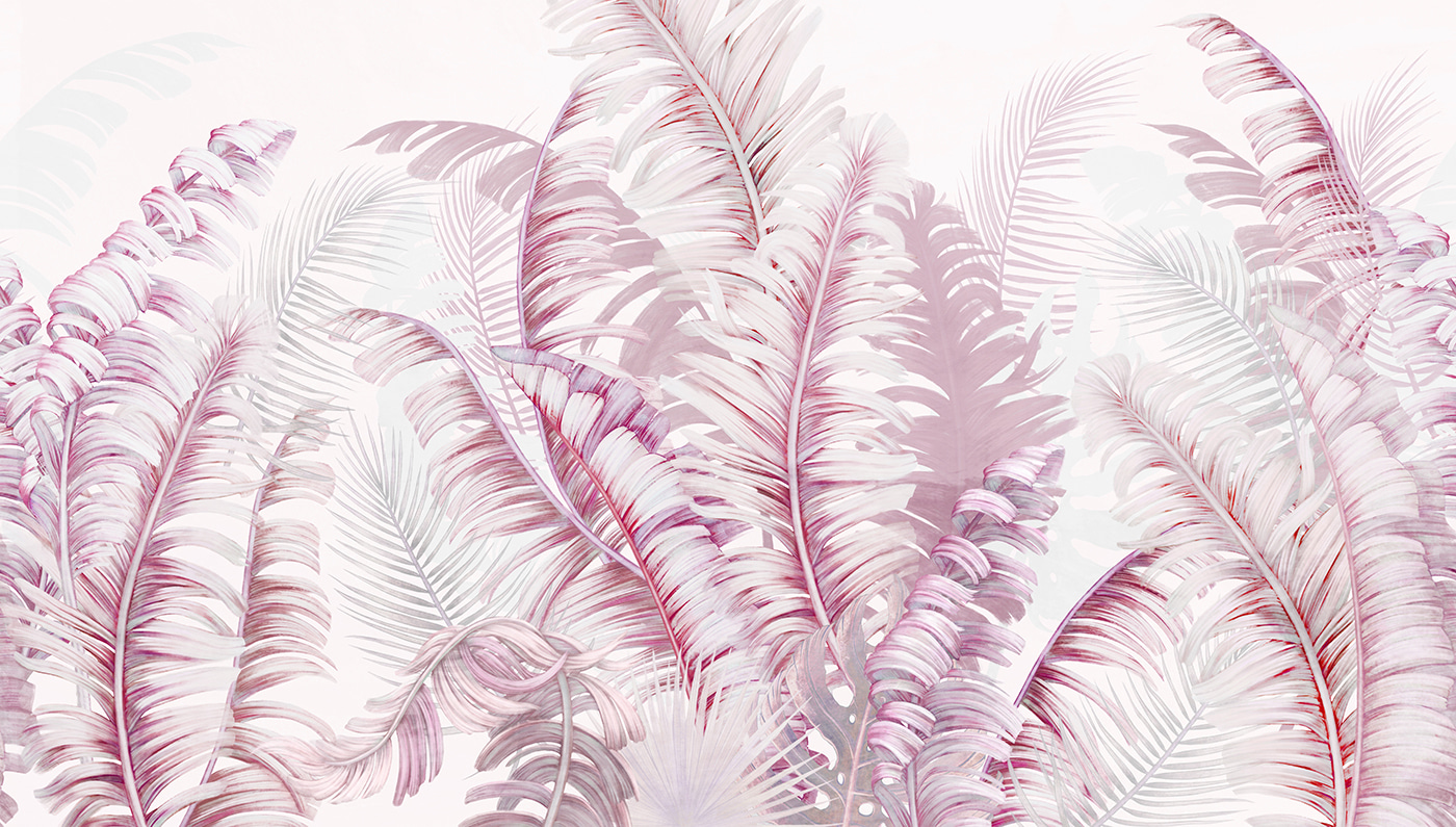 Soft pink foliage in gentle hues