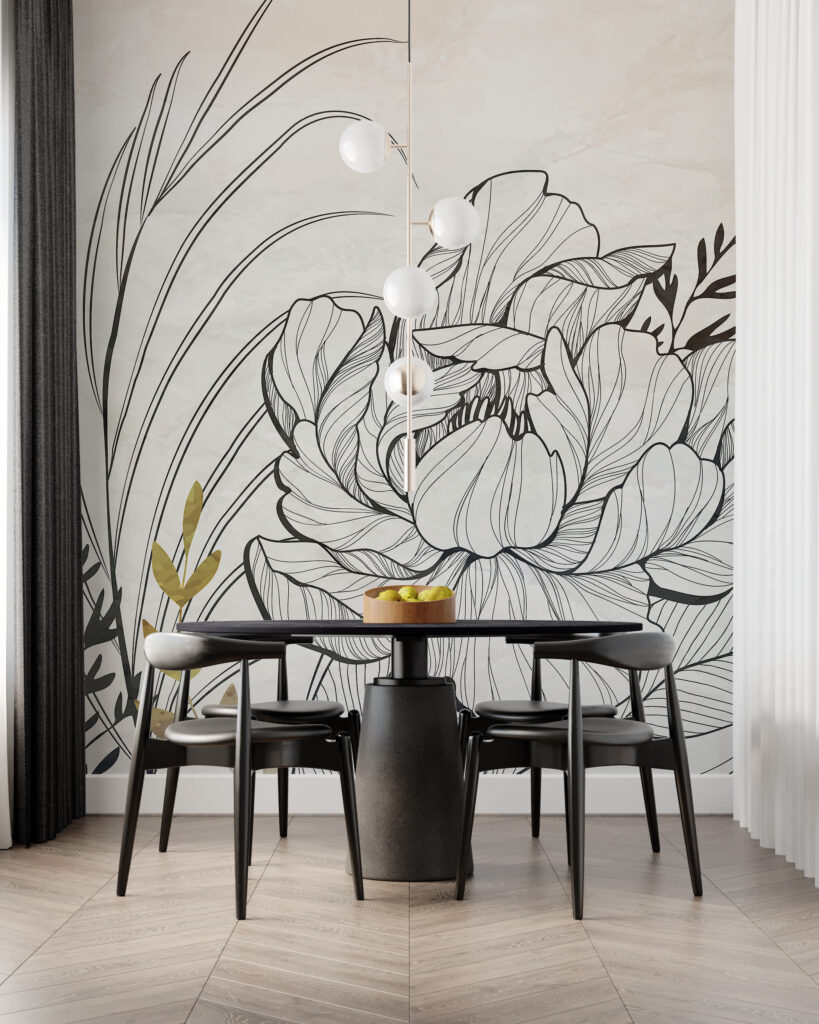 Drawing of a flower Drawing of a flower