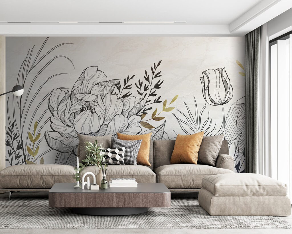 Drawing of a flower Drawing of a flower