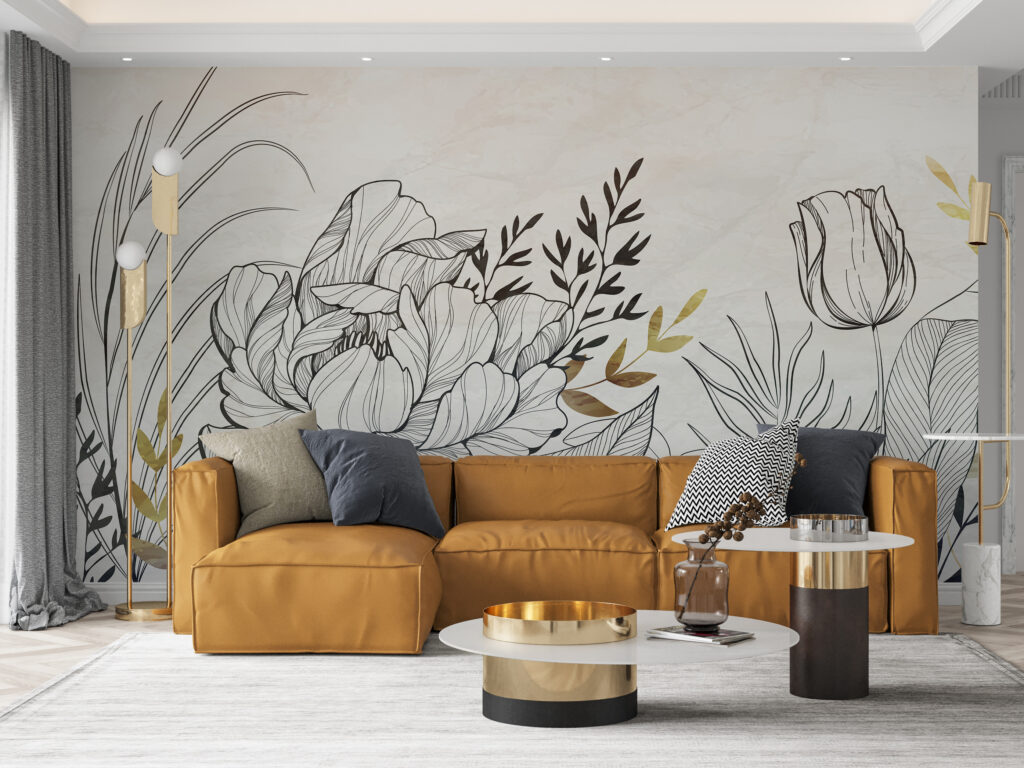 Drawing of a flower Drawing of a flower