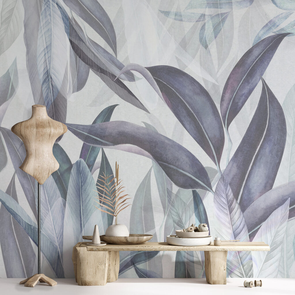 Elegant leaves in soft hues