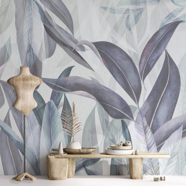 Elegant leaves in soft hues