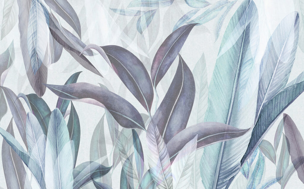Elegant leaves in soft hues