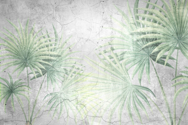 Wall with a pattern of leaves Wall with a pattern of leaves