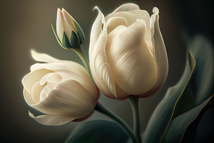 Finom tulipánok lágy árnyalatokban. Finom tulipánok lágy árnyalatokban.