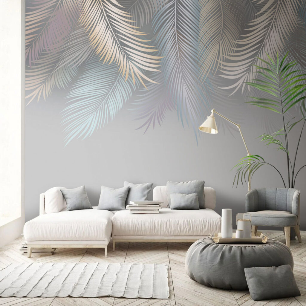 Elegant leaves on a soft background Elegant leaves on a soft background