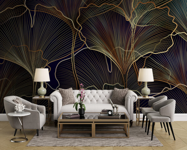 Elegáns botanikai vonalas művészeti design Elegáns botanikai vonalas művészeti design