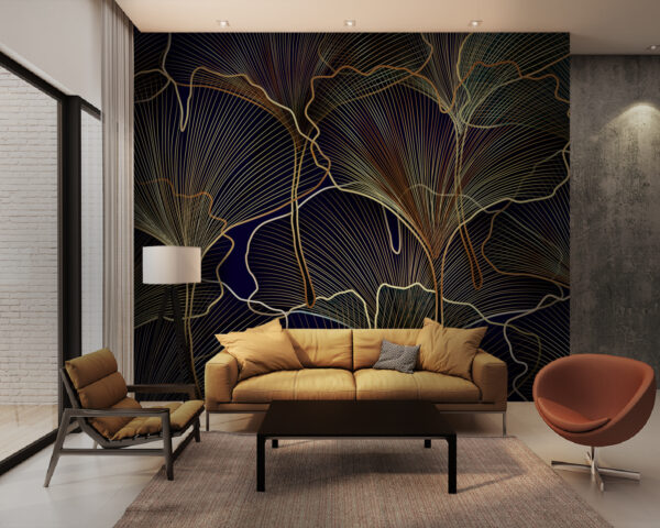 Elegáns botanikai vonalas művészeti design Elegáns botanikai vonalas művészeti design