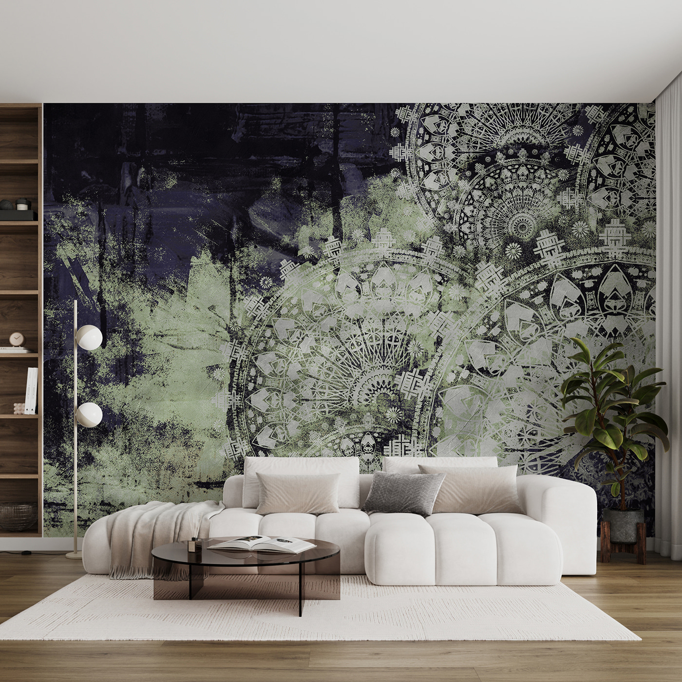 Abstract patterns in muted colors