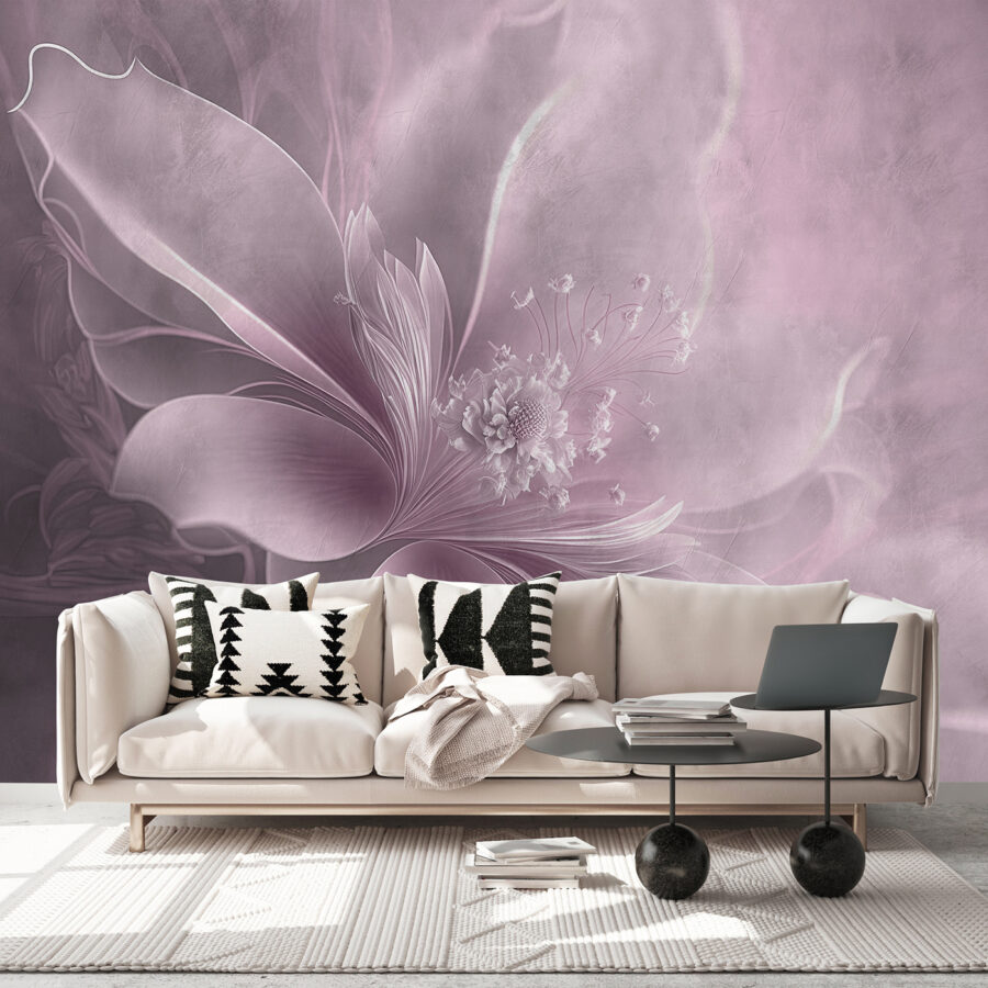 Delicate flower in soft pastel hues Delicate flower in soft pastel hues
