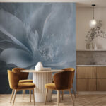 Fotótapéta Egy fehér virág, rajta egy virággal